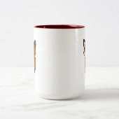 Begin je dag met een stevige dosis cafeïne! tweezi tweekleurige koffiemok (Center)