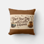 Begin je dag met koffie en vriendelijkheid kussen (Voorkant)