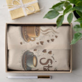 Begin je dag met koffie en vriendelijkheid tissuepapier (Geschenk)