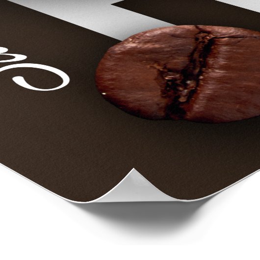 "Begin je dag met koffie!" Poster (Hoek)