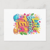 Begin je dag met positiviteit! ☕ Deze levendige ' Briefkaart (Voorkant)