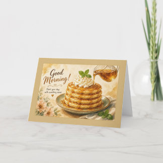 Begin je dag met zoete Golden Syrup Pannenkoeken Kaart