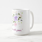 Begin je dag zacht, sterk en bloeiend. koffiemok (Voorkant rechts)