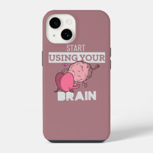 Begin je Hersenen te Gebruiken Grappig Hersenen iPhone 14 Hoesje