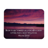 Begin jezelf te zien Inspirerend fotomagneet Magneet (Horizontaal)