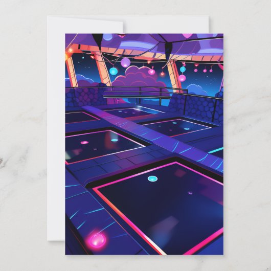 begin jongens kinder coole trampoline Park 13e ver Kaart (Achterkant)