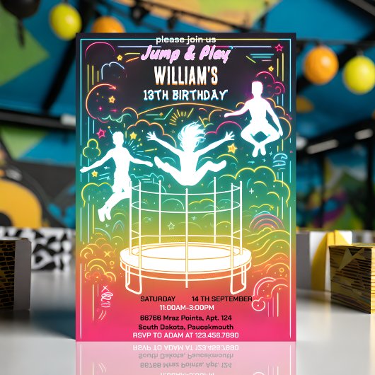 begin jongens kinder coole trampoline Park 13e ver Kaart