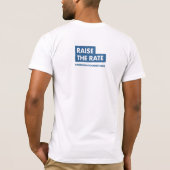 Begin Klein. Ga groot. (Mannen) T-shirt (Achterkant)
