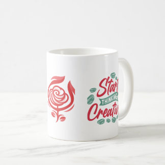 Begin met creativiteit te denken koffiemok