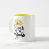 Begin met de Kindness Two-Tone Koffee Mok (Voorkant links)