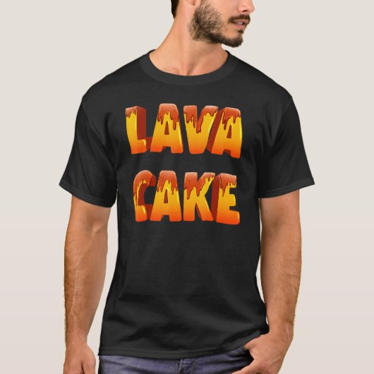 Begin met dessertaart meme geboren om lavastak te  t-shirt (Voorkant)