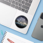 Begin met doen wat nodig is volharding citaat sticker (Laptop met iPhone)