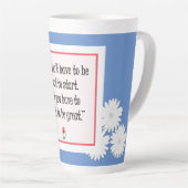 Begin met geweldige dingen - Motivatie blauwe Mok (Rechterhoek)