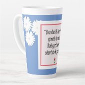 Begin met geweldige dingen - Motivatie blauwe Mok (Linkerhoek)