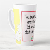 Begin met geweldige dingen - Motivatie gele Mok (Linkerhoek)