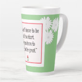 Begin met geweldige dingen - Motivatie groene Mok (Rechterhoek)