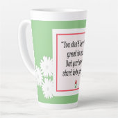 Begin met geweldige dingen - Motivatie groene Mok (Linkerhoek)