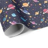 Begin met het slepen van de maan 2e verjaardag rui cadeaupapier (Rol Hoek)