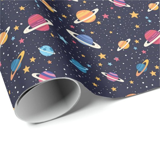 Begin met het slepen van de maan 2e verjaardag rui cadeaupapier (Rol Hoek)