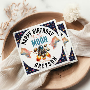 Begin met het slepen van de maan 2e verjaardag rui servet