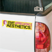 Begin met het waarderen van esthetiek bumpersticker (Op Truck)