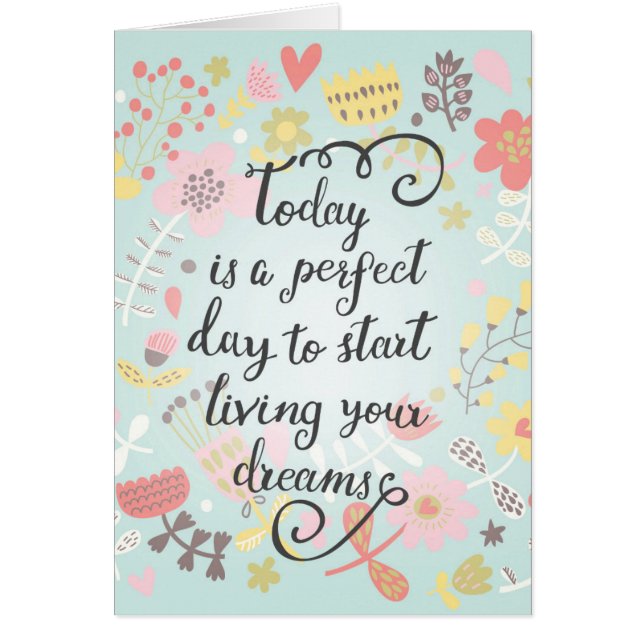 Begin met je dromen te leven (Voorkant)