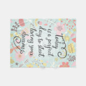 Begin met je dromen te leven fleece deken (Voorkant (Horizontaal))