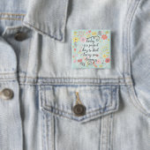 Begin met je dromen te leven vierkante button 5,1 cm (In situ)