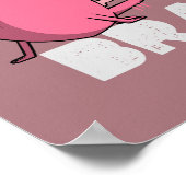 Begin met je hersenen te gebruiken | Grappig herse Poster (Hoek)