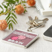 Begin met je hersenen te gebruiken | Grappig herse Sleutelhanger (Zijkant)