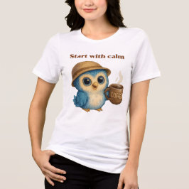 Begin met kalm - Motivatie T-shirt Sticker