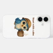 Begin met kalmte - Mindfulness iPhone 16 Hoesje (Achterkant (horizontaal))