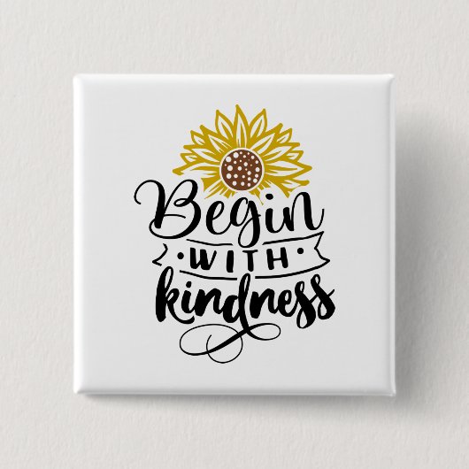 Begin met Kindness Button (Voorkant)