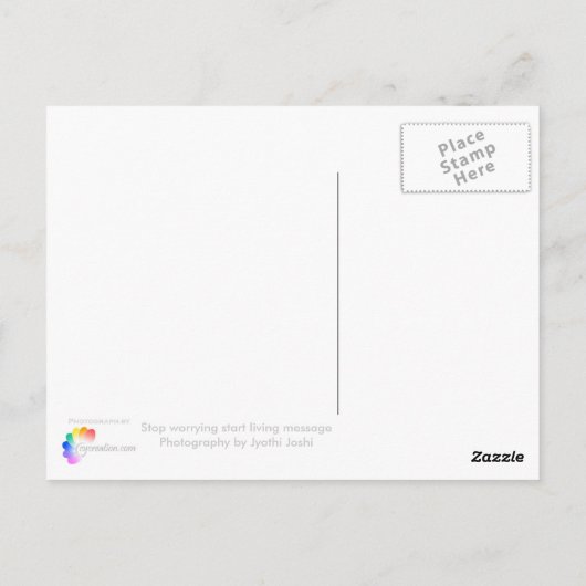 Begin met leven briefkaart (Achterkant)