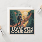 Begin Met Moed Kaart (Voorkant / Achterkant in situ)