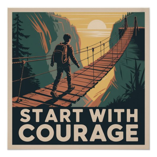 Begin Met Moed Perfect Poster (Voorkant)