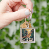 Begin Met Moed Sleutelhanger (Hand)