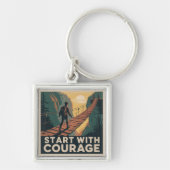 Begin Met Moed Sleutelhanger (Voorkant)