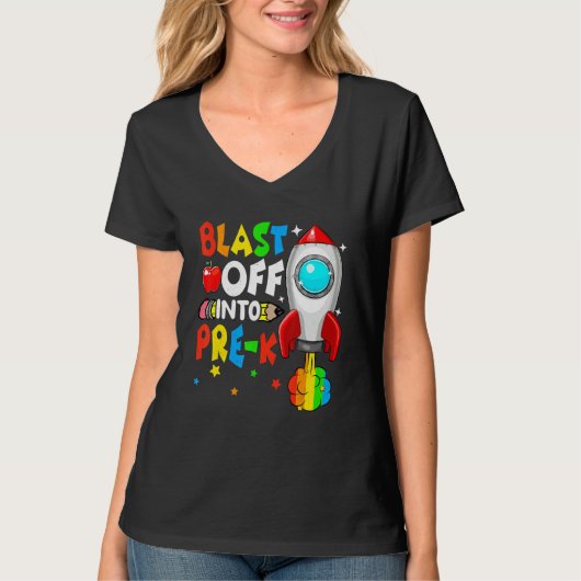 Begin met Pre-K terug naar school eerste dag T-shirt (Voorkant)