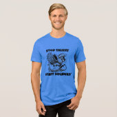 Begin met squawken v1 Tri-Blend shirt (Voorkant volledig)