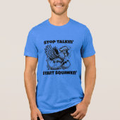 Begin met squawken v1 Tri-Blend shirt (Voorkant)