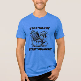 Begin met squawken v1 Tri-Blend shirt