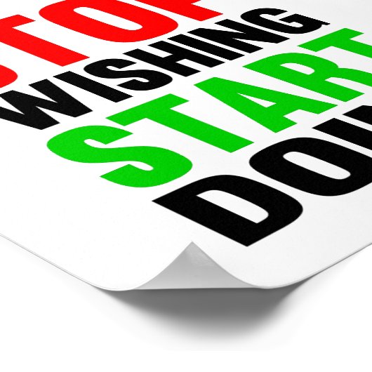 Begin met stoppen met pogen poster (Hoek)