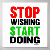 Begin met stoppen met pogen poster (Voorkant)