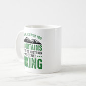 Begin met wandelen koffiemok (Voorkant links)