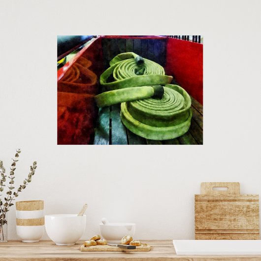 BEGIN MINDER DAN 20 USD - Kieuwde brandslangen Poster (Keuken)