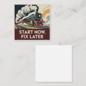 Begin nu. Later repareren Vierkante Visitekaartje (Voorkant / Achterkant)