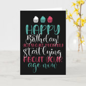 Begin nu met Leren over je oude dag grappige verja Kaart (Gele Bloem)