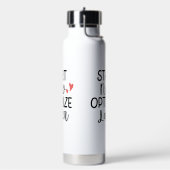 'Begin Nu, Optimaliseer Later' Motiverende Waterfl Waterfles (Links)