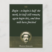 Begin - om te beginnen is de helft van het werk, l briefkaart (Voorkant)